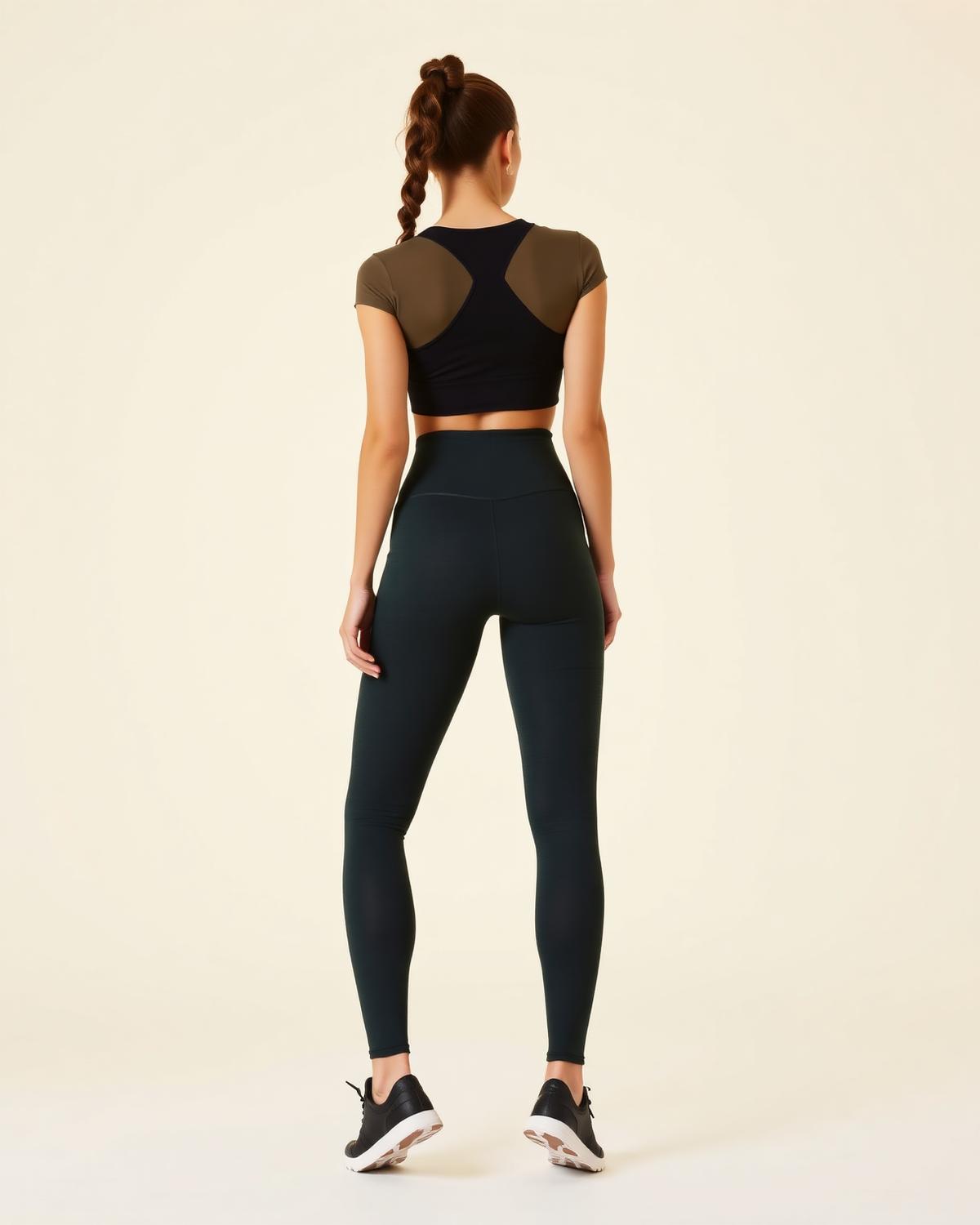 Back view of the sculpting legging
